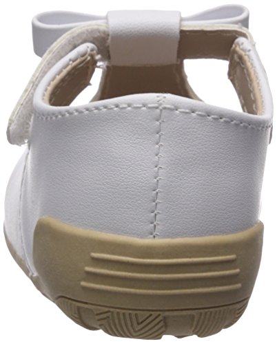 Baby Deer Girls' 0006081 Mary Jane Flat, White, 5 Child US Toddler