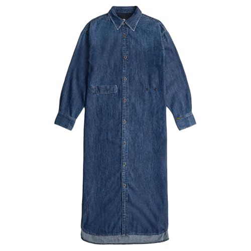 G-STAR Para Mujer Vestido Camisero Long Tab, Azul (Worn in Windward D25183-D252-G749), XS