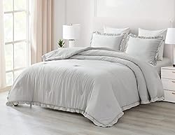 Chezmoi Collection Nora 3-Piece Ruffled Edge Trim