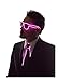 NEON NIGHTLIFE Light Up Neck Tie Men's Fiber Optic Novelty Lighted, Pink