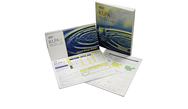 Klpa 2 Khan Lewis Phonological Analysis Kit Amazon Com Books