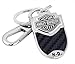 ARRIONO Harley-Davidson Bar & Shield Keychain Key Ring Chain Tag Fob Holder Simulated Carbon Fiber