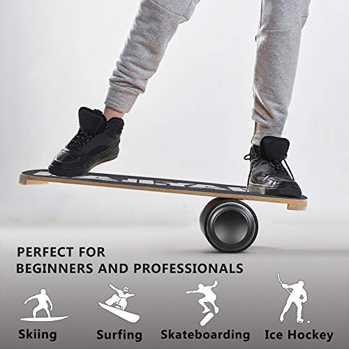 Dailyart Balance Board Trainer, Board Exercise with Roller, Training Equipment for Balance