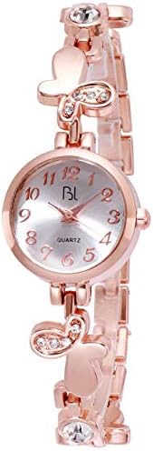 Addic BL Butterflies Rose Gold Wrist Watch for Women & Girls.
