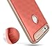 Google Pixel Case, Caseology [Parallax Series] Slim Dual Layer Protective Textured Geometric Cover Corner Cushion Design for Google Pixel (2016) - Coral Pink