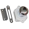 Chrome-plated-Brass-Push-Button-Cabinet-Rim-Latch-Boat-Caravan-Rv-Five-Oceans