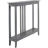 The Lakeside Collection Slim Space Saving Accent Table 36" W x 7" D x 32" H - Gray