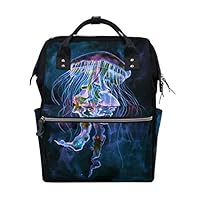 Diaper Bags Backpacks Mummy Backpack with Magical Jellyfish Travel Laptop Daypack