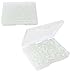 400pcs Earring Backs, Premium Clutch Safety Earring Pad, Clear Bullet Stopper Replacement Jewelry Findings Stored in a Small Storage Box