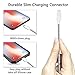 W&O Charger Cable 4 Pack (6Ft, 10Ft, Nylon Braided USB Charger Cord Compatible for iPhone (XR/XS Max/8/Plus/7/Plus/6/6S/5S/Se) Ipad iPod AirPod Nano Fast Charging or Data Syncing (Silver)