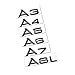 AUTO-P automotive ABS plating logo for Audi conversion (A5 Bright black)