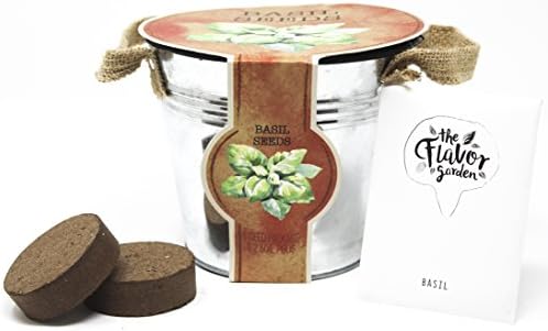 Italian Herb Garden Planters, Basil (Seeds with Soil Pods)