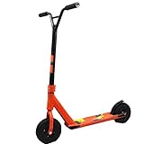 Xspec Freestyle Aluminum Kick Pro Dirt Scooter with Oversized BMX Handlebars and 3-Bolt Clamp for Outdoor Sports Stunts & Off Road | in Orange/Black or Black/Gold