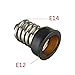 E14 To Candelabra Base Socket Adapter