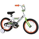 TITAN 080-0101 Champions 16-Inch Boys BMX Bike with Training Wheels, White