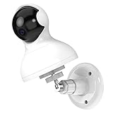 Wall Mount for YI Dome Camera and YI Cloud Home Camera, Myriann Wall Mounted Bracket Holder for YI Home Camera Height and Angle Adjustment with Nice Appearances for YI Home Security Camera,(White)