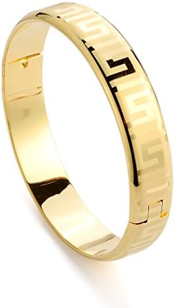 loyoe jewelry 24k Yellow Gold Filled Openable Womens Bangle Bracelet