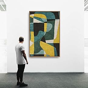 Framed Color Block Home Artwork for Living Room Bedroom