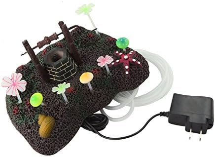 Saim Glowing Effect Artificial Plants w LED Air Stone Decor