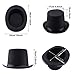 4 Packs Funny Party Hats Black Felt Top Costume Hat Costume Party Accessory for Men and Women Unisex
