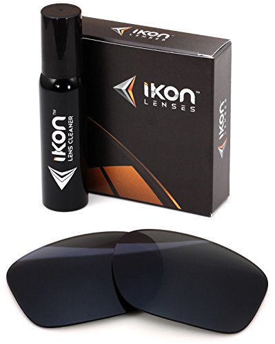 Polarized Ikon Replacement Lenses for Oakley Sliver Sunglasses - Black