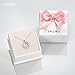 YALONG Trinity Pendant Necklace for CZ Women Jewelry with White Gold Plated & Cubic Zirconia Stone, 15