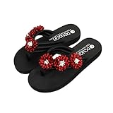 Clearance!Women Summer Sandals,Todaies Fashion Women Flower Anti-Skidding Flat Heel Sandals Slipper Beach Shoes Black,Gray,Blue,Red,Purple 2018