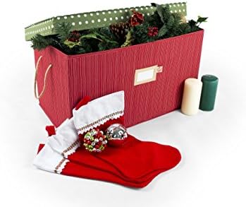 Santa's Bags Decorated Holiday organizer Multi-Use Storage Box - Polka Dot