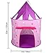 Hide N Side 5pc Princess Tent for Girls Play Tent Princess Castle w Glow in The Dark Stars. Bonus Princess Dress up Tutu Costume Set! Tent for Kids Children Princess Pink Play-House Pop Up Tent