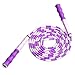 Jump Rope - Soft Beaded Segment Skipping Rope - Adjustable Tangle-Free Fancy Rope for Workout, Fitness Training, WOD, MMA, Crossfit