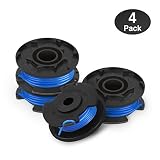 Eventronic Line String Trimmer Replacement Spool, 0.065-Inch Autofeed Spools Compatible with Ryobi 18V, 24V, and 40V Cordless Trimmers (Pack of 4)