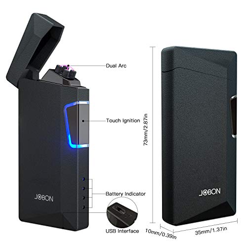 JOBON Arc Lighter USB Rechargeable Electric Lighters Windproof