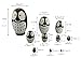Adorable Lovely Animal Theme Big Round Eyes Brown Wise Owl Egg Shape Wooden Handmade Nesting Dolls Matryoshka Dolls Set 10 Pieces For Kids Toy Birthday Christmas Gift Home Kids Room Decoration