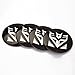 4 Pcs Aluminum Alloy Transformers Decepticons Wheel Center Decal Emblems (Transformers Decepticons-Black)