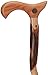 Brazos Rustic Wood Walking Cane, Twisted Hickory, Derby Style Handle, for Men & Women, Made in the USA, 34