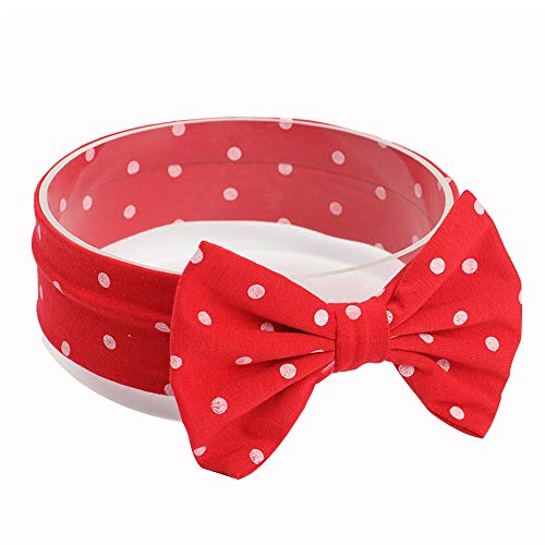 Baby Girl Headbands, AOKE Head Wraps Hairband and Bows for Newborn Infant Toddler, Child Hair Accessories, Dot Printed