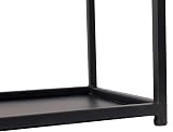 CHARLES BENTLEY Tall Black Matte Contemporary Log Holder 10KG Firewood Storage view 8