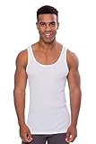 Texere Men's Ribbed Tank Top Undershirt (Single Pack, Natural White, Large/Tall) Best Holiday Gifts for Dad Father Husband MB6003-NWH-LT