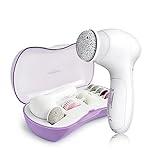 TOUCHBeauty Callus Shaver Professional Pedicure Foot File Tool with 9 attachment Head, Foot Rough Skin Care Spa Set Purple TB-0601B