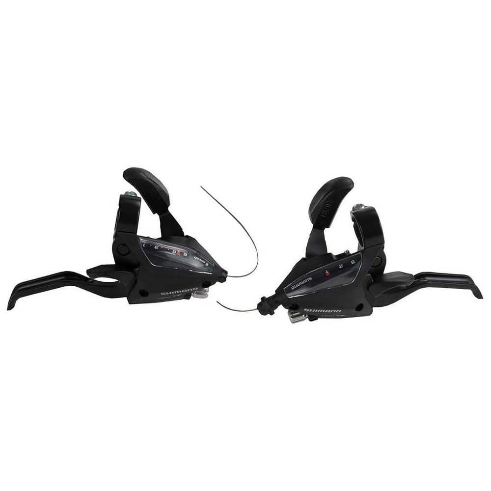 Shimano Altus ST-EF500 EZ fire plus STI set, 2-finger lever, 3 x 8-speed, black