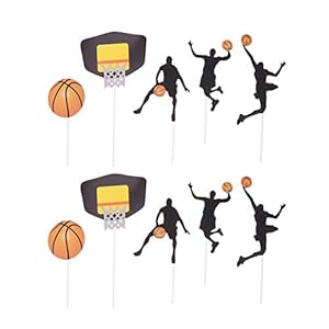 UPKOCH 25 Stks Sport Cake Toppers Cupcake Picks Leuke Decoratieve Basketbal Cake Decor Feestartikelen Cupcake Toppers…