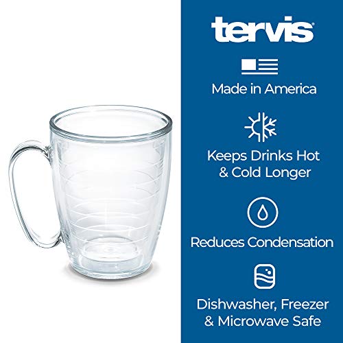 Tervis Made in USA Double Walled Clear & Colorful Tabletop Insulated