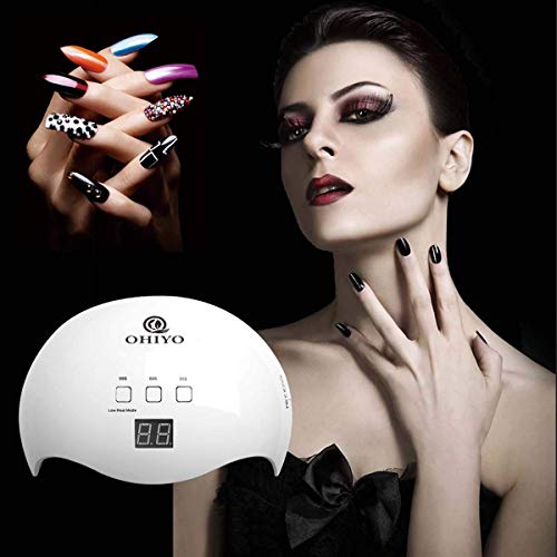OHIYO Curing Lamps, Nail Polish Dryer for Gel 48W Nail Art Lamps Nail Lamp Led Lamp for Nails UV Nail Lamp Fit for All Manicure Gel Nail Polish, Fingernail & Toenail LED Curing Light LED Nail Dryer - Thumbnail 5