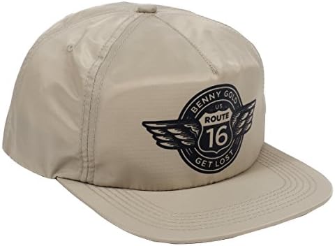 Benny Gold Mens Route 16 Snapback Adjustable Hat/Cap One Size Sand
