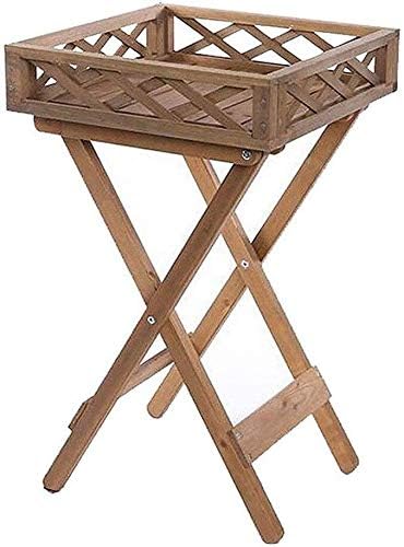 ZhuFengshop Flower racks Flower Stand Solid Wood Balcony Living Room Basket Stand Bracket Flower Garden Decoration Shelf Garden,Patios