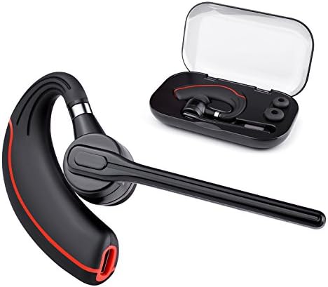 Bluetooth Headset, Handsfree Wireless Earpieces In-Ear Earphone V4.1 with Mic Support Siri Voice Workout 7-10 Hours Noise Cancelling Headphones