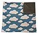 Small Pets and Company Guinea Pig Fleece Cage Liner | Fleece Guinea Pig Bedding | Midwest, C&C, Corner Pad (Midwest, Clouds on Blue)