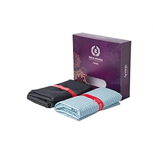 Regal Weaves by Arvind Fabric Gift Box (Unstitched, Multicolor, Free Size)- Single Pair Pack (FABPACKDES-16)