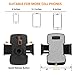 Amoner Car Phone Mount, 3-In-1 Car Mount Holder Phone Charger with Dual USB 3.1 A for iPhone, Samsung, HTC, GPS and More Smartphones