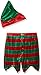 MJC International Mens Ugly Christmas Elf Costume Boxer with Hat
